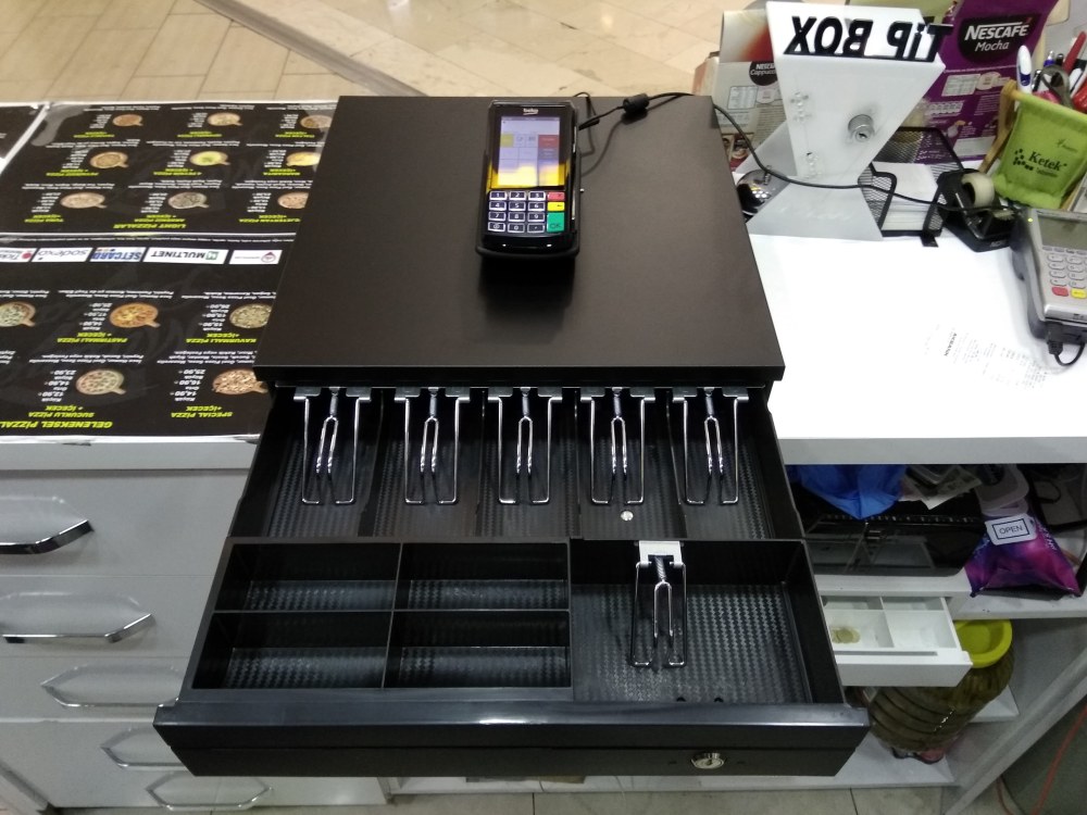 Heavy Duty Metal Cash Drawer with Lock & RJ11