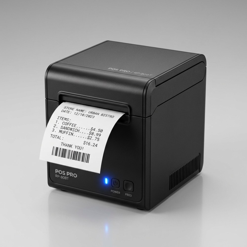 80mm Thermal POS Receipt Printer with Auto-Cutter