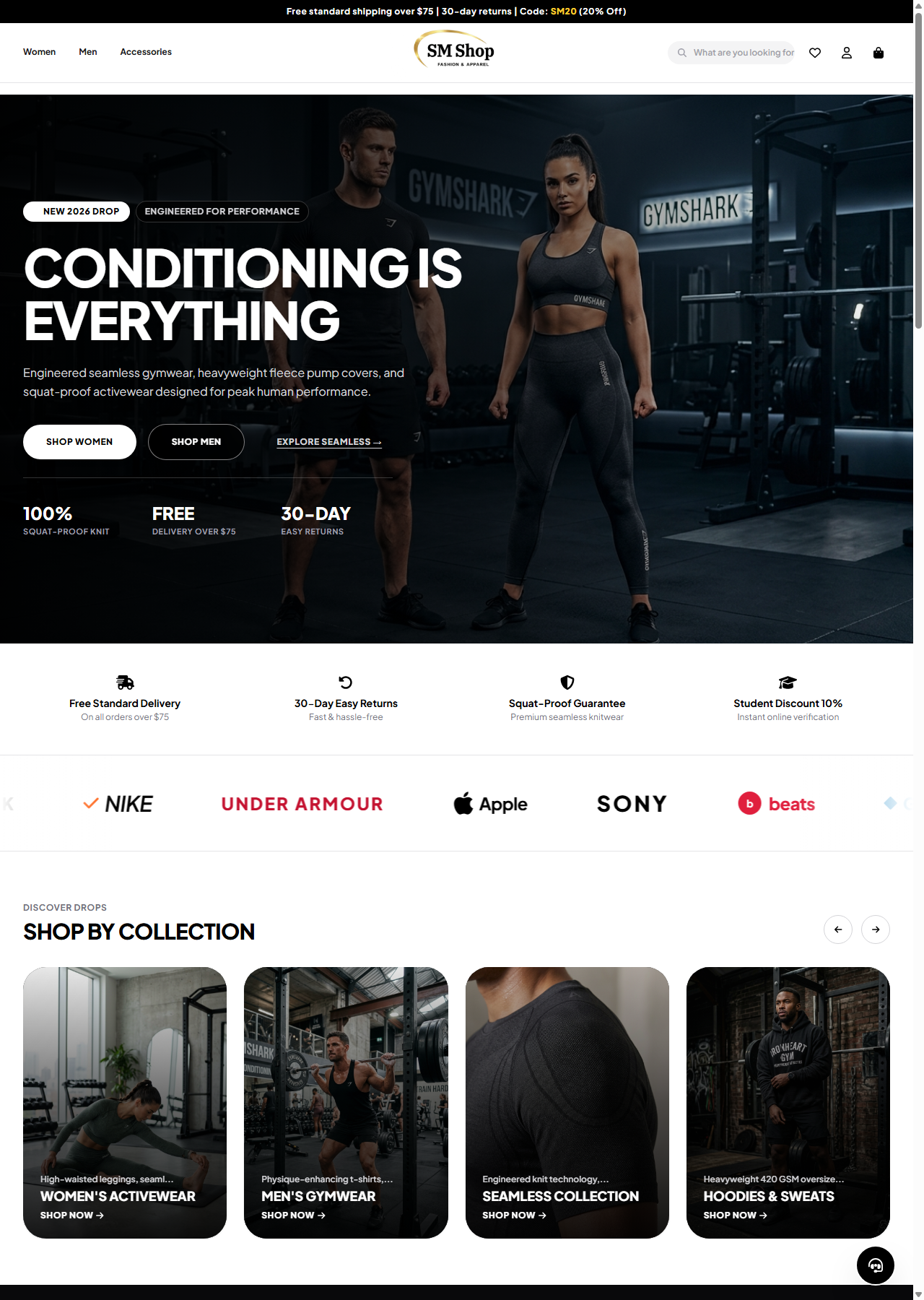 SM Cloud eCommerce Live Project Screenshot